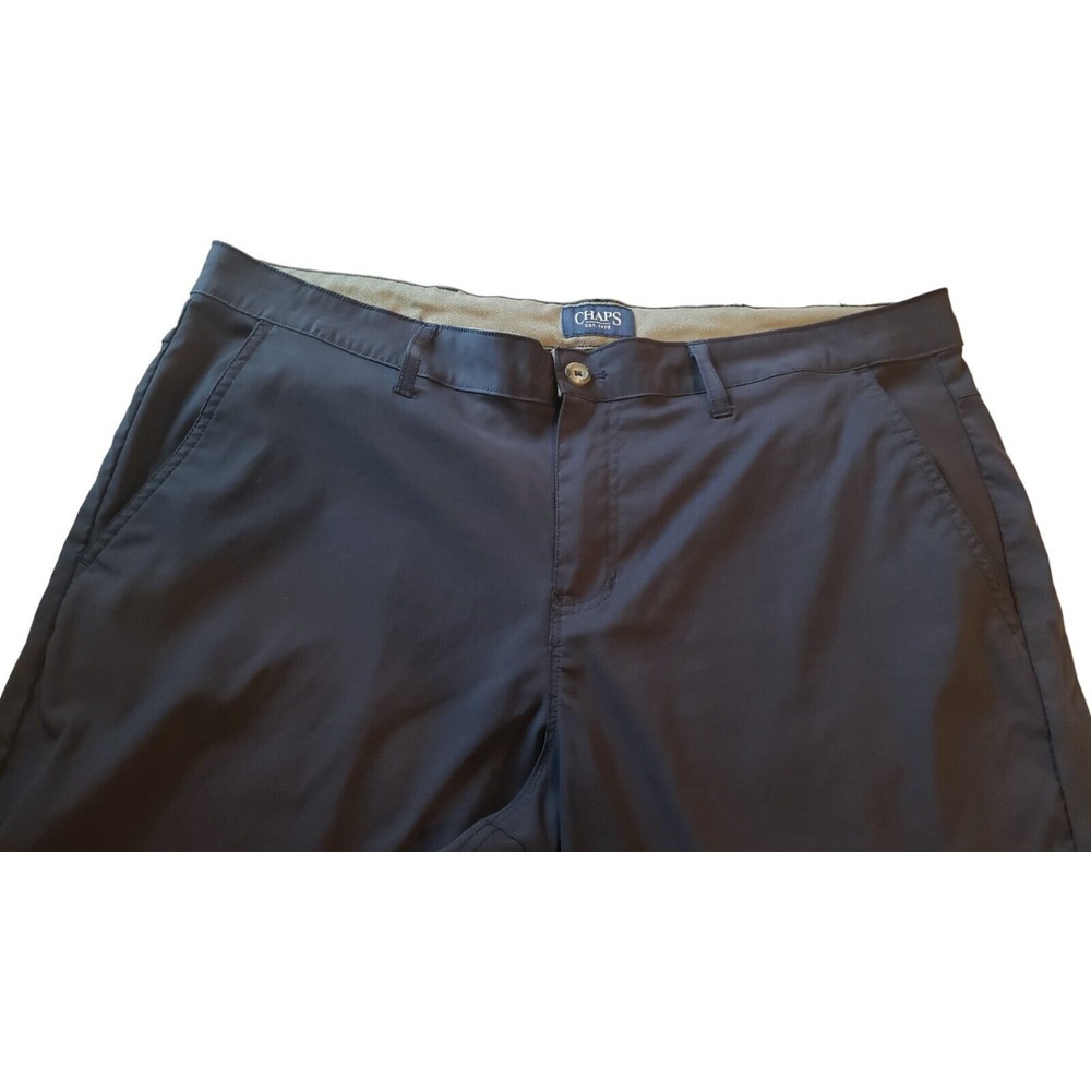 Chaps Shorts Men's Size 38 Navy Regular Fit Stretch Lightweight Golf Nylon